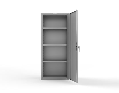 Heavy Duty 18 GA Single-Door Cabinet with 3 Shelves - 30 in. W x 18 in. D x 72 in. H - 2.66-1D-183-P-7037
