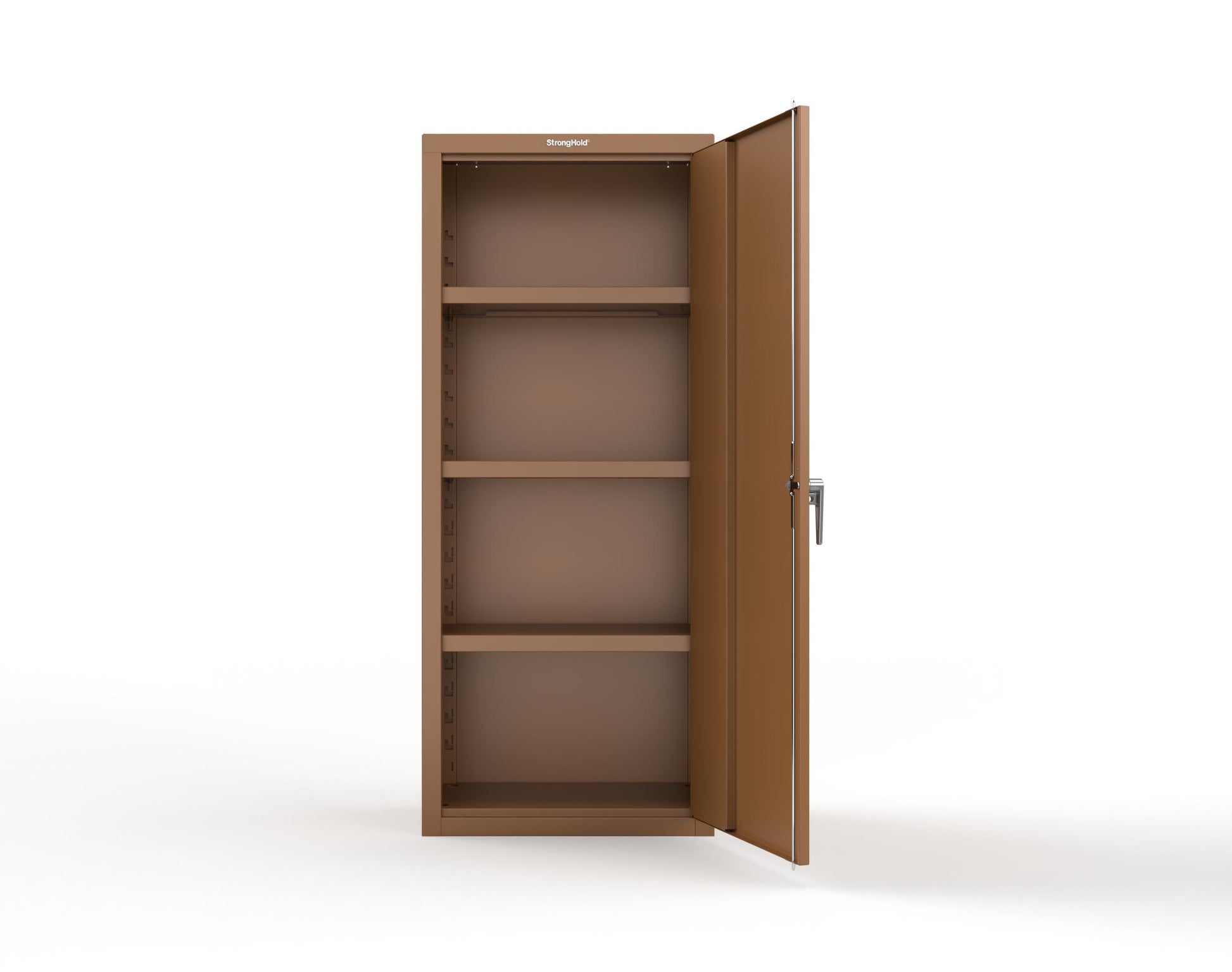 Heavy Duty 18 GA Single-Door Cabinet with 3 Shelves - 30 in. W x 18 in. D x 72 in. H - 2.66-1D-183-P-8008