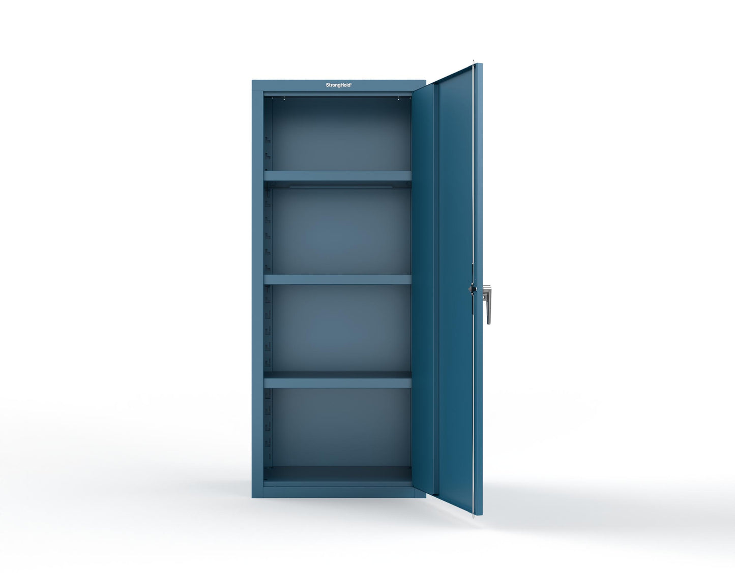 Heavy Duty 18 GA Single-Door Cabinet with 3 Shelves - 30 in. W x 18 in. D x 72 in. H - 2.66-1D-183-P-5001