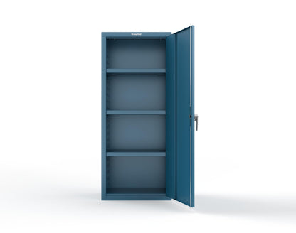 Heavy Duty 18 GA Single-Door Cabinet with 3 Shelves - 30 in. W x 18 in. D x 72 in. H - 2.66-1D-183-P-5001