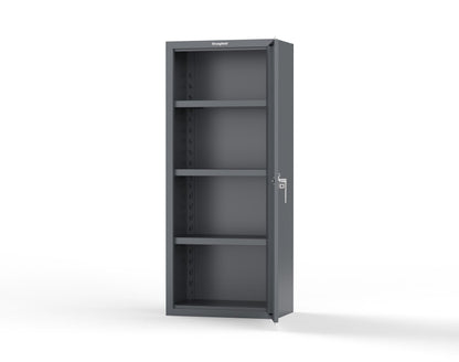 Heavy Duty 18 GA Single-Door Cabinet with 3 Shelves - 30 in. W x 18 in. D x 72 in. H - 2.66-1D-183-P-7024