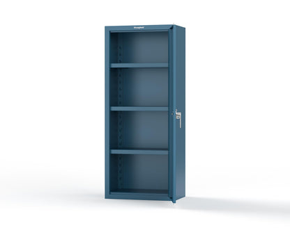 Heavy Duty 18 GA Single-Door Cabinet with 3 Shelves - 30 in. W x 18 in. D x 72 in. H - 2.66-1D-183-P-5001