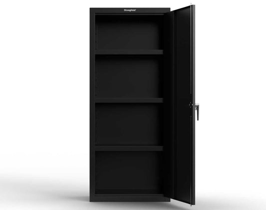 Heavy Duty 18 GA Single-Door Cabinet with 3 Shelves - 30 in. W x 18 in. D x 72 in. H
