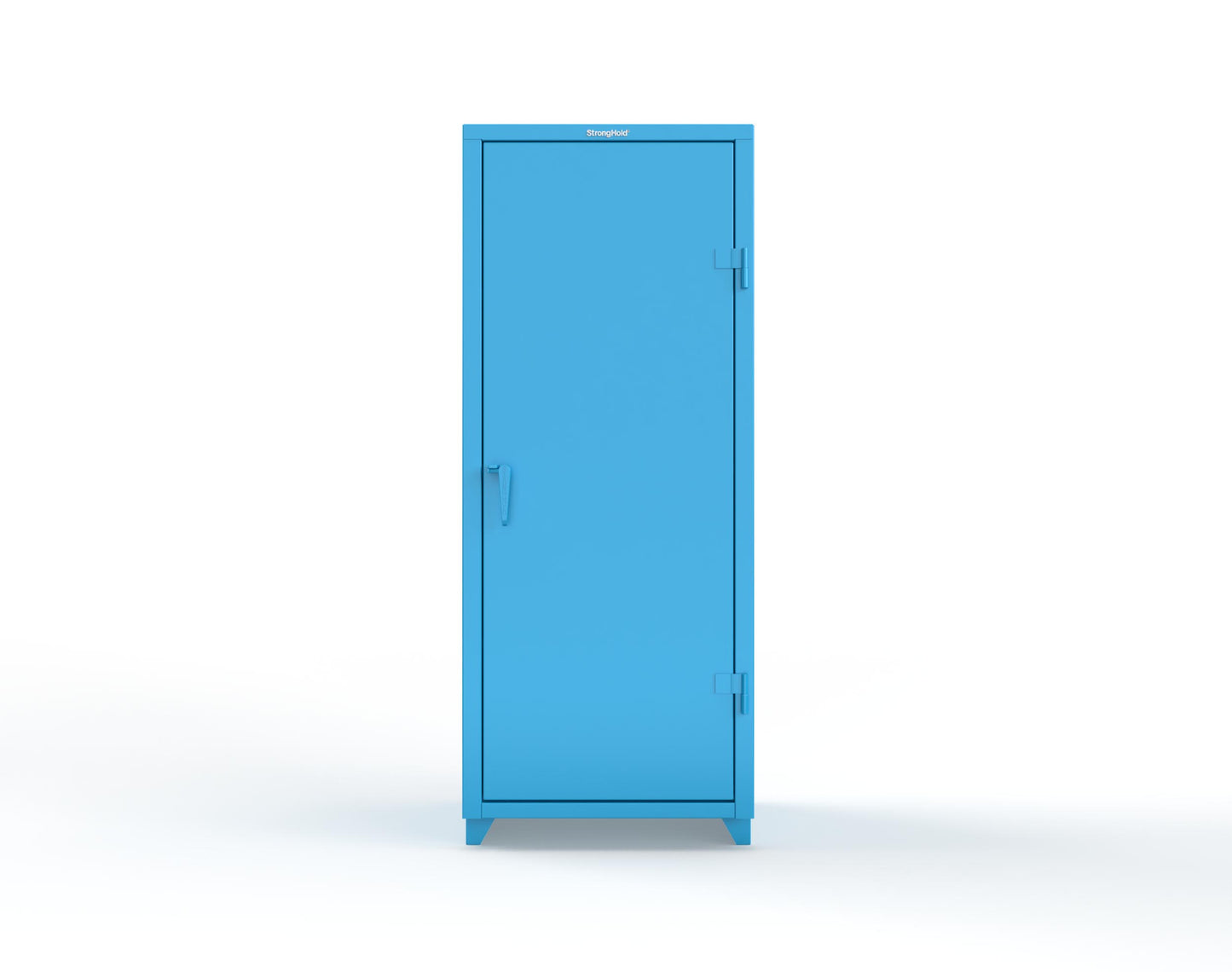 Extra Heavy Duty 14 GA Single Door Cabinet with 3 Shelves - 30 in. W x 24 in. D x 75 in. H - 2.66-1D-243-L-5012