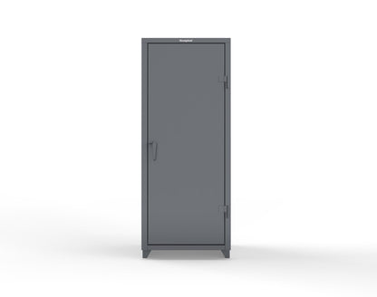 Extra Heavy Duty 14 GA Single Door Cabinet with 3 Shelves - 30 in. W x 24 in. D x 75 in. H - 2.66-1D-243-L-7024