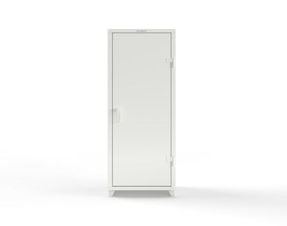 Extra Heavy Duty 14 GA Single Door Cabinet with 3 Shelves - 30 in. W x 24 in. D x 75 in. H - 2.66-1D-243-L-9003
