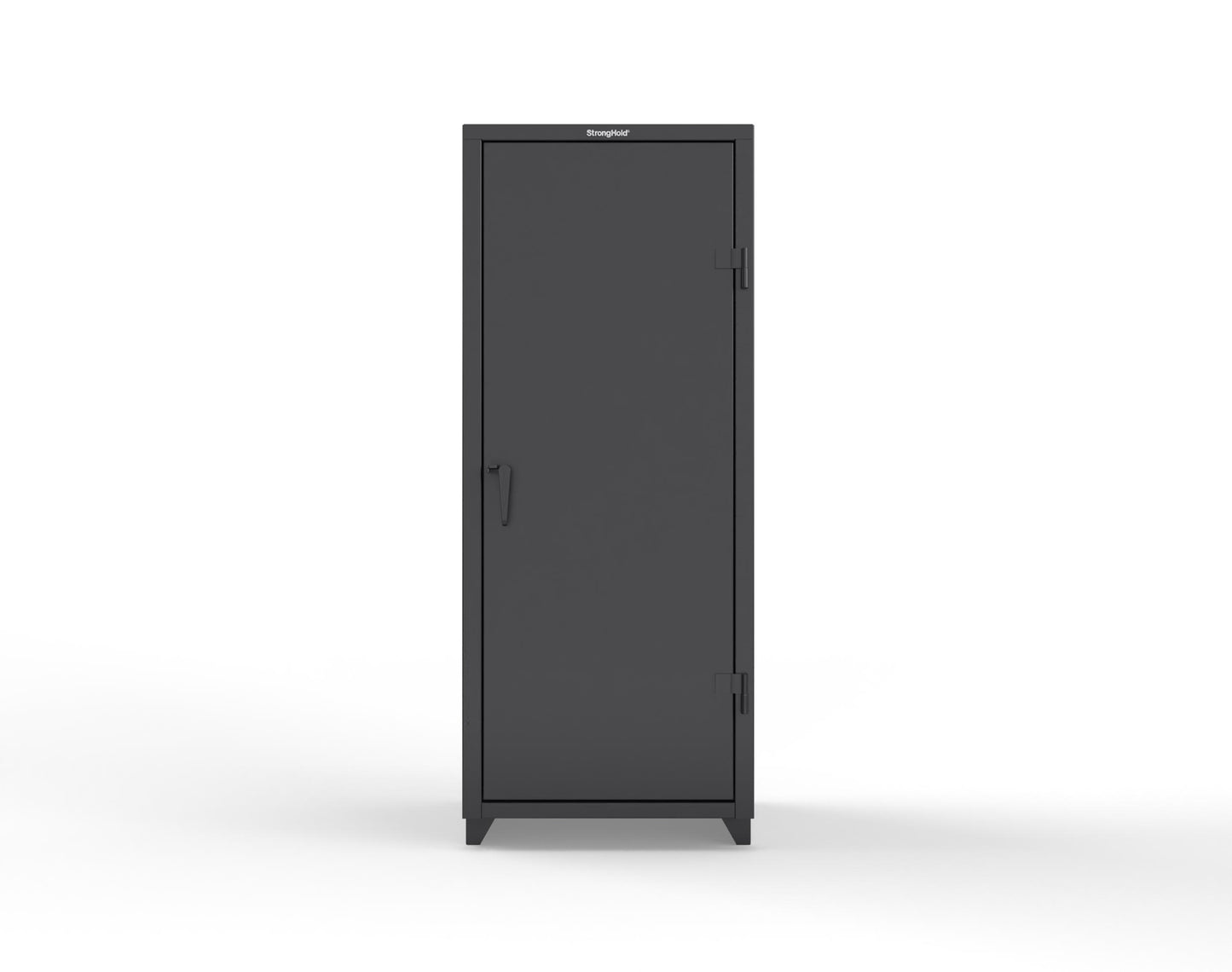Extra Heavy Duty 14 GA Single Door Cabinet with 3 Shelves - 30 in. W x 24 in. D x 75 in. H - 2.66-1D-243-L-9005