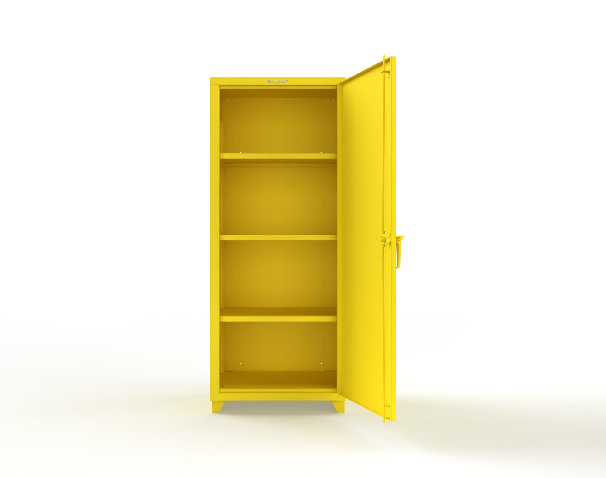 Extra Heavy Duty 14 GA Single Door Cabinet with 3 Shelves - 30 in. W x 24 in. D x 75 in. H - 2.66-1D-243-L-1021