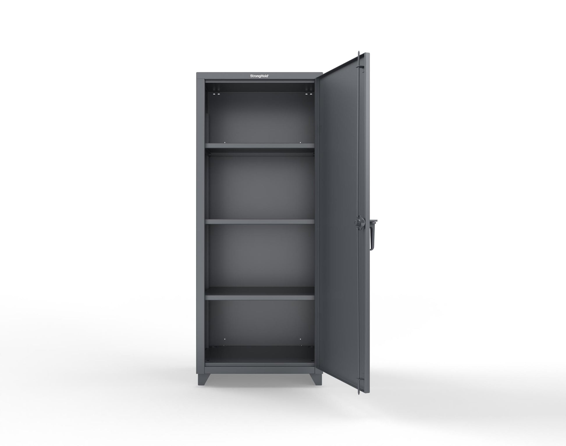 Extra Heavy Duty 14 GA Single Door Cabinet with 3 Shelves - 30 in. W x 24 in. D x 75 in. H - 2.66-1D-243-L-7024