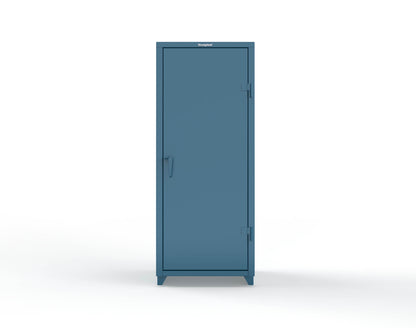 Extra Heavy Duty 14 GA Single Door Cabinet with 3 Shelves - 30 in. W x 24 in. D x 75 in. H - 2.66-1D-243-L-5001