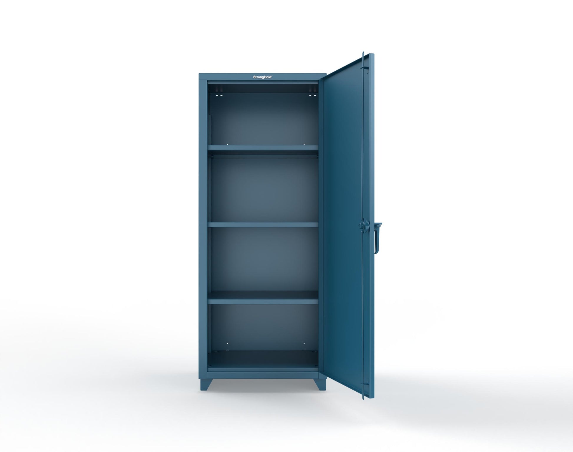 Extra Heavy Duty 14 GA Single Door Cabinet with 3 Shelves - 30 in. W x 24 in. D x 75 in. H - 2.66-1D-243-L-5001