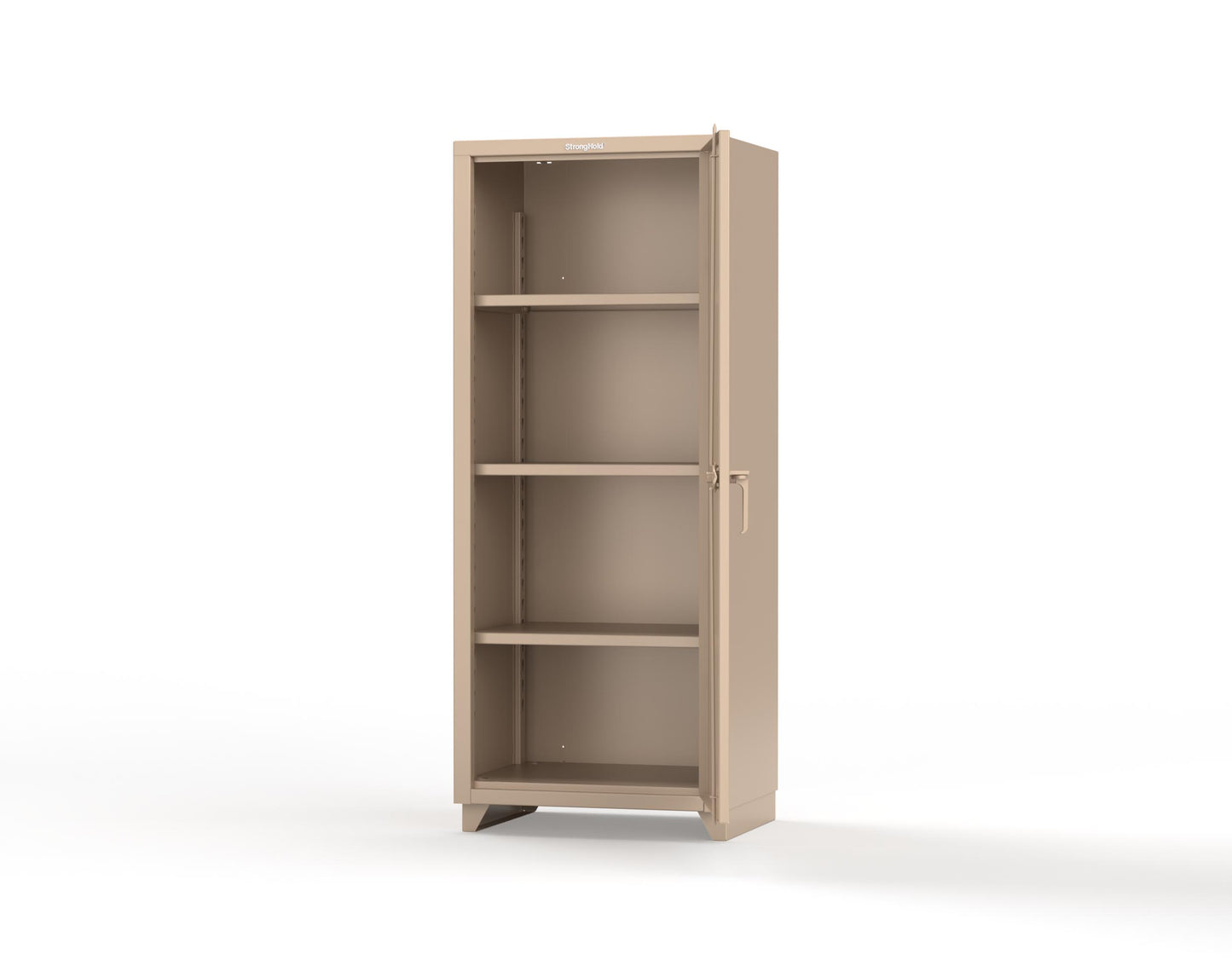 Extra Heavy Duty 14 GA Single Door Cabinet with 3 Shelves - 30 in. W x 24 in. D x 75 in. H - 2.66-1D-243-L-1019