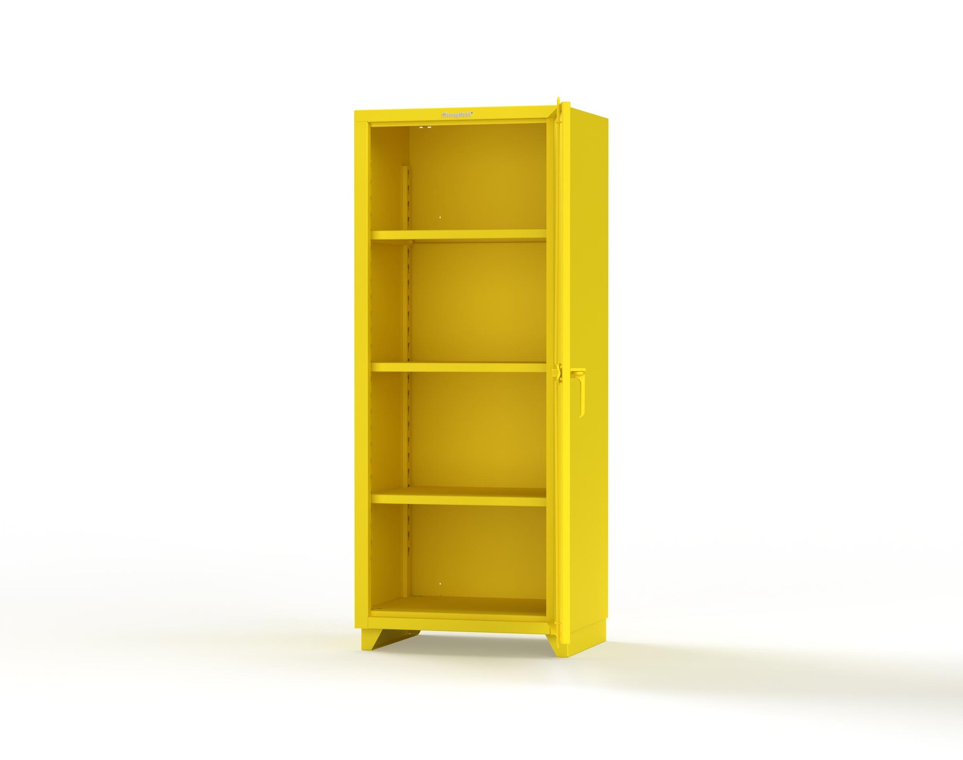 Extra Heavy Duty 14 GA Single Door Cabinet with 3 Shelves - 30 in. W x 24 in. D x 75 in. H - 2.66-1D-243-L-1021