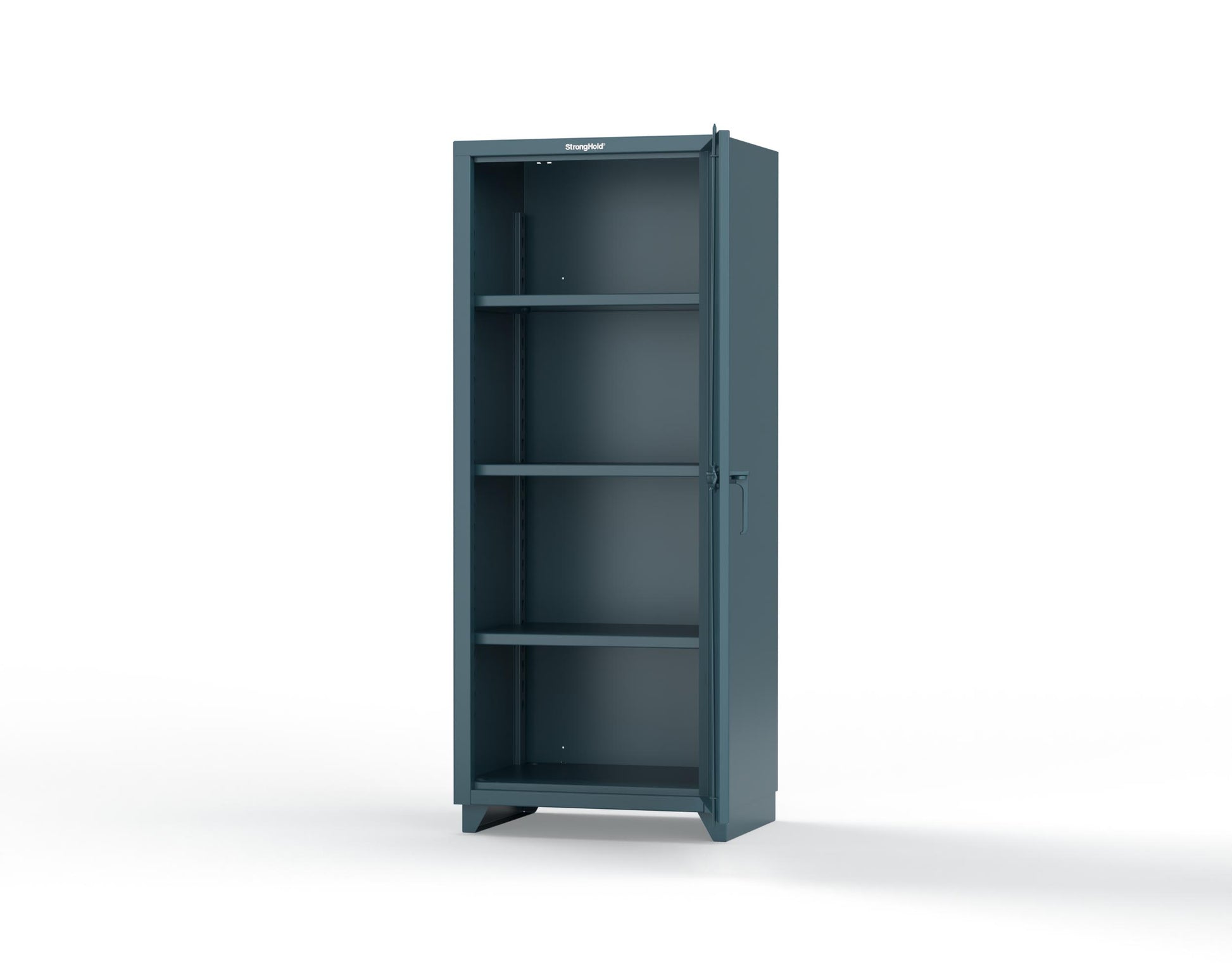Extra Heavy Duty 14 GA Single Door Cabinet with 3 Shelves - 30 in. W x 24 in. D x 75 in. H - 2.66-1D-243-L-5001