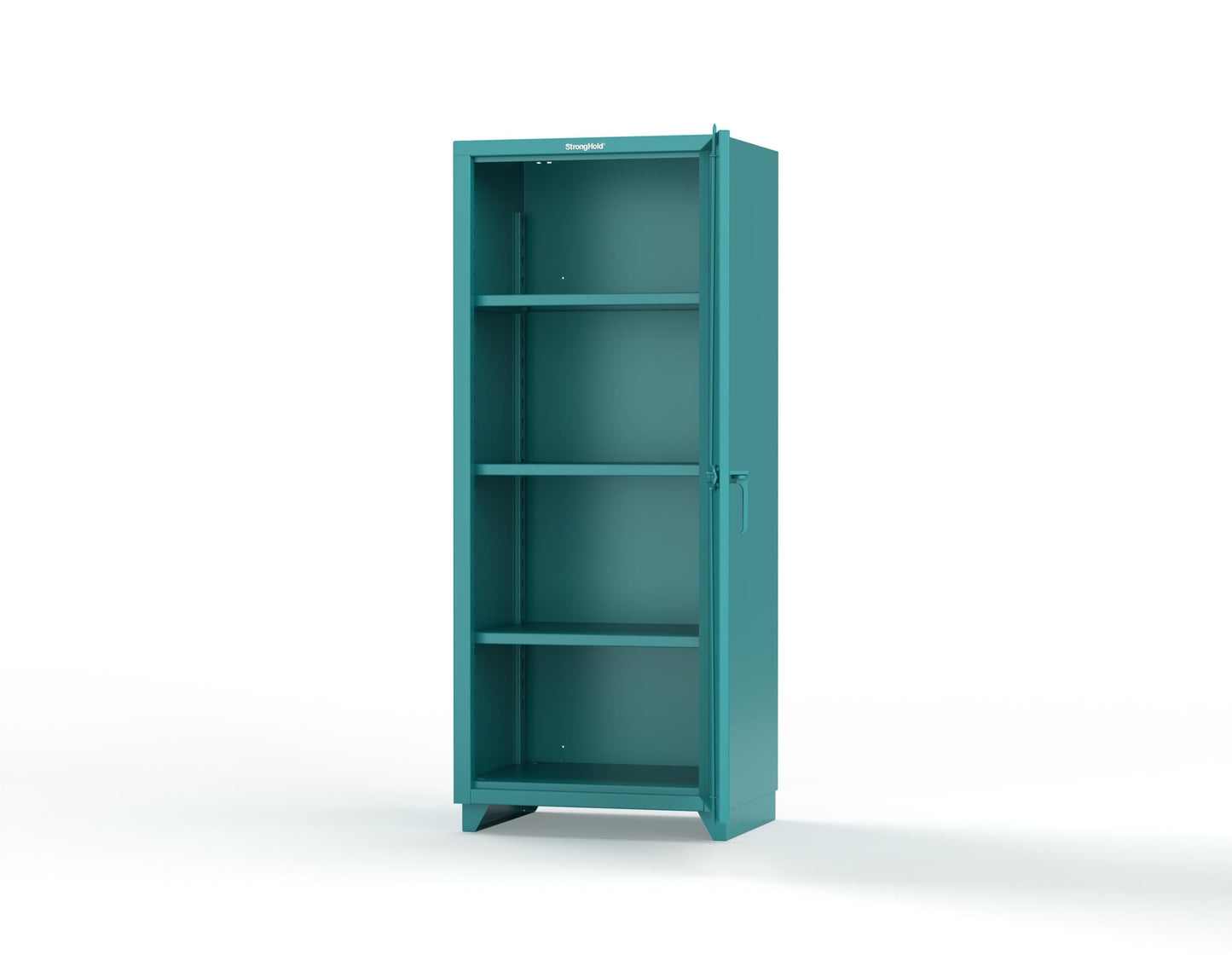 Extra Heavy Duty 14 GA Single Door Cabinet with 3 Shelves - 30 in. W x 24 in. D x 75 in. H - 2.66-1D-243-L-5021