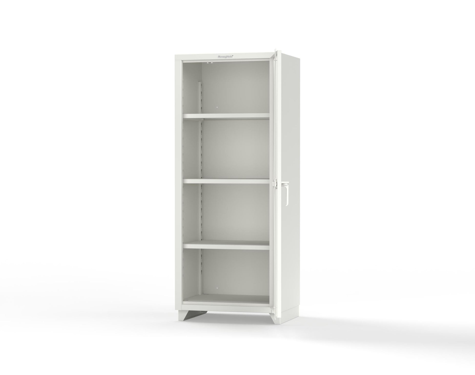 Extra Heavy Duty 14 GA Single Door Cabinet with 3 Shelves - 30 in. W x 24 in. D x 75 in. H - 2.66-1D-243-L-9003
