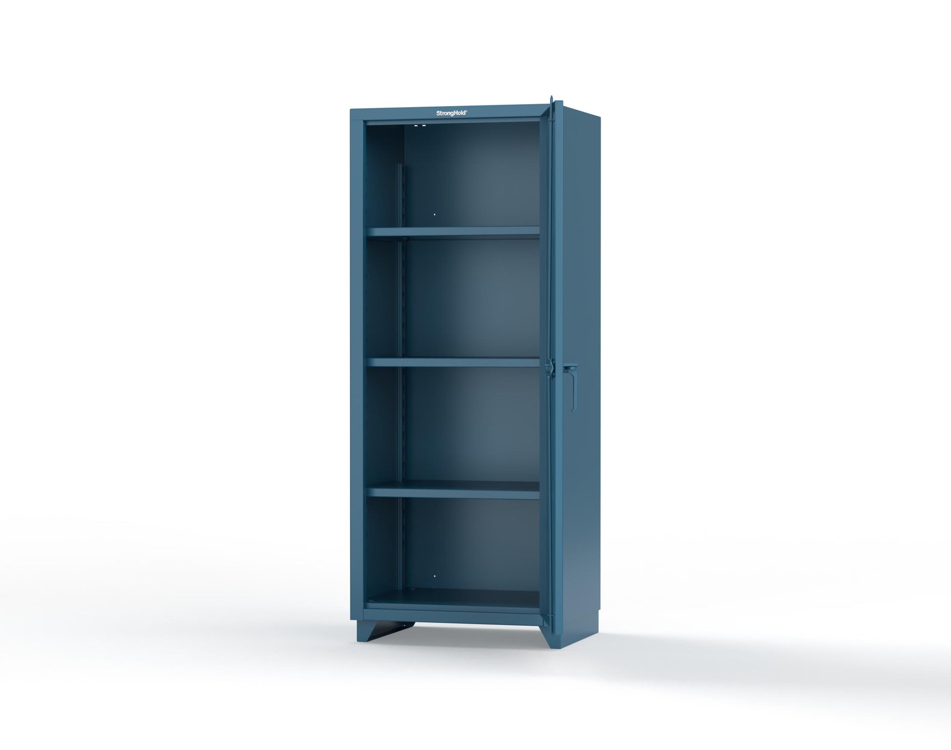 Extra Heavy Duty 14 GA Single Door Cabinet with 3 Shelves - 30 in. W x 24 in. D x 75 in. H - 2.66-1D-243-L-5001