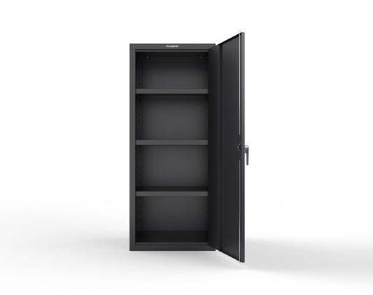 Heavy Duty 18 GA Single-Door Cabinet with 3 Shelves - 30 in. W x 24 in. D x 72 in. H - 2.66-1D-243-P-9005