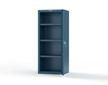 Heavy Duty 18 GA Single-Door Cabinet with 3 Shelves - 30 in. W x 24 in. D x 72 in. H - 2.66-1D-243-P-5001