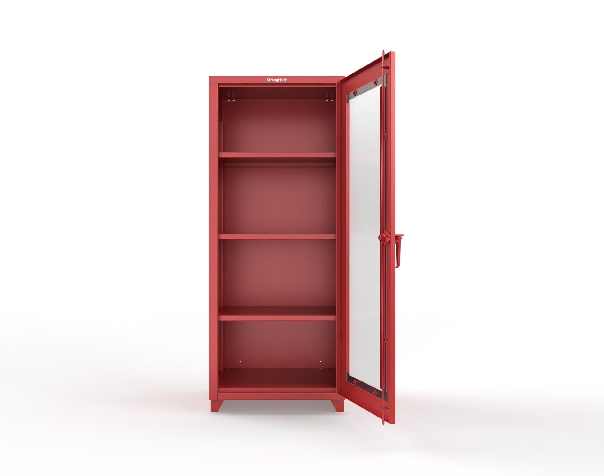 Extra Heavy Duty 14 GA Clearview Cabinet, Single Door - 30 In. W x 24 In. D x 75 In. H - 2.66-1LD-243-L-3001