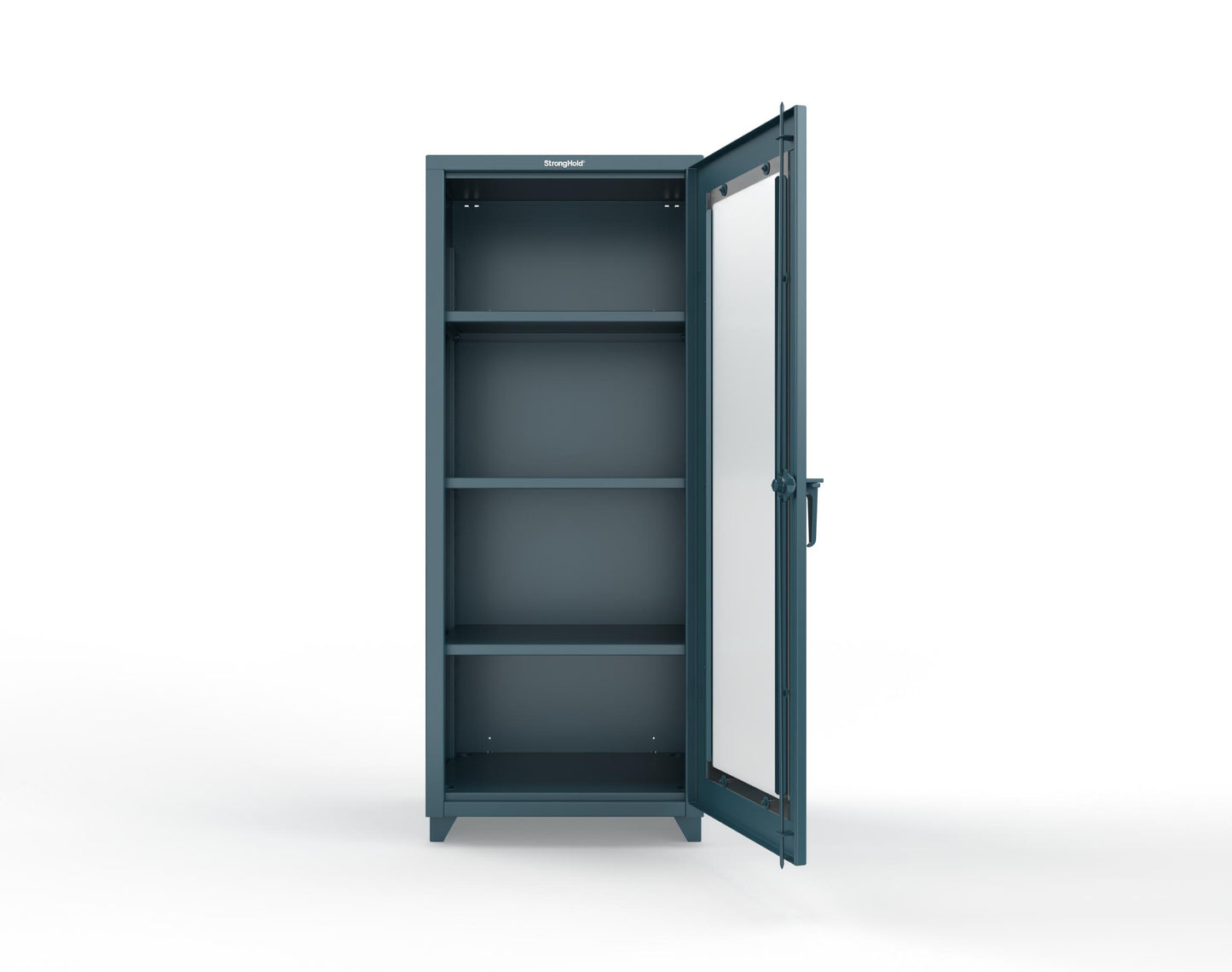 Extra Heavy Duty 14 GA Clearview Cabinet, Single Door - 30 In. W x 24 In. D x 75 In. H - 2.66-1LD-243-L-5001