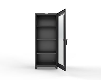Extra Heavy Duty 14 GA Clearview Cabinet, Single Door - 30 In. W x 24 In. D x 75 In. H - 2.66-1LD-243-L-9005