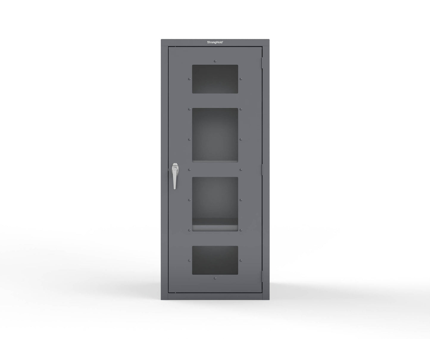 Heavy Duty 18 GA Cabinet with a Clearview Door - 30 in. W x 24 in. D x 72 in. H - 2.66-1LD-243-P-7024