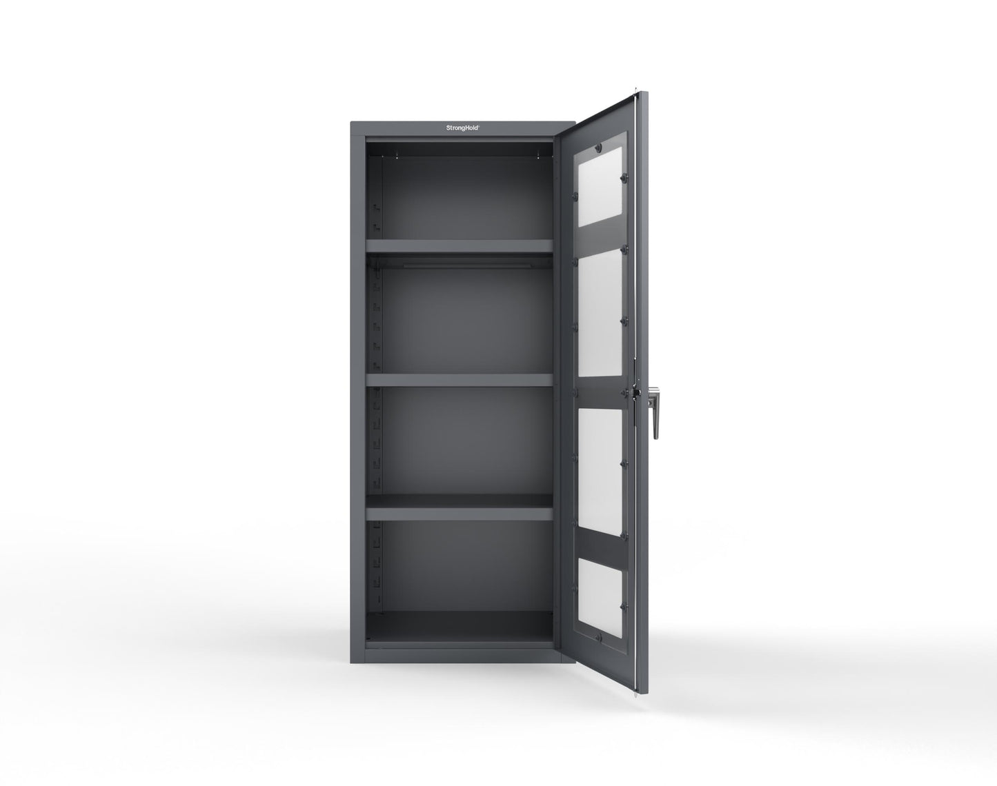 Heavy Duty 18 GA Cabinet with a Clearview Door - 30 in. W x 24 in. D x 72 in. H - 2.66-1LD-243-P-7024