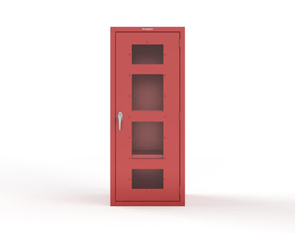Heavy Duty 18 GA Cabinet with a Clearview Door - 30 in. W x 24 in. D x 72 in. H - 2.66-1LD-243-P-3001