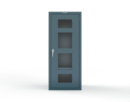 Heavy Duty 18 GA Cabinet with a Clearview Door - 30 in. W x 24 in. D x 72 in. H - 2.66-1LD-243-P-5001