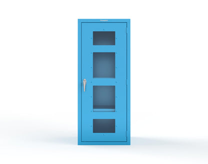 Heavy Duty 18 GA Cabinet with a Clearview Door - 30 in. W x 24 in. D x 72 in. H - 2.66-1LD-243-P-5012