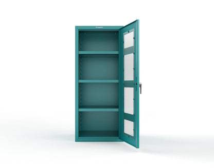 Heavy Duty 18 GA Cabinet with a Clearview Door - 30 in. W x 24 in. D x 72 in. H - 2.66-1LD-243-P-5021