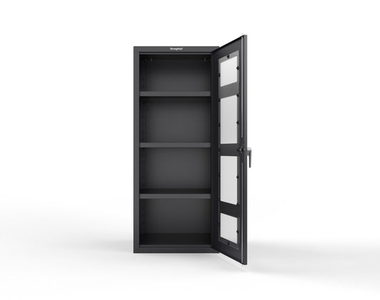 Heavy Duty 18 GA Cabinet with a Clearview Door - 30 in. W x 24 in. D x 72 in. H - 2.66-1LD-243-P-9005