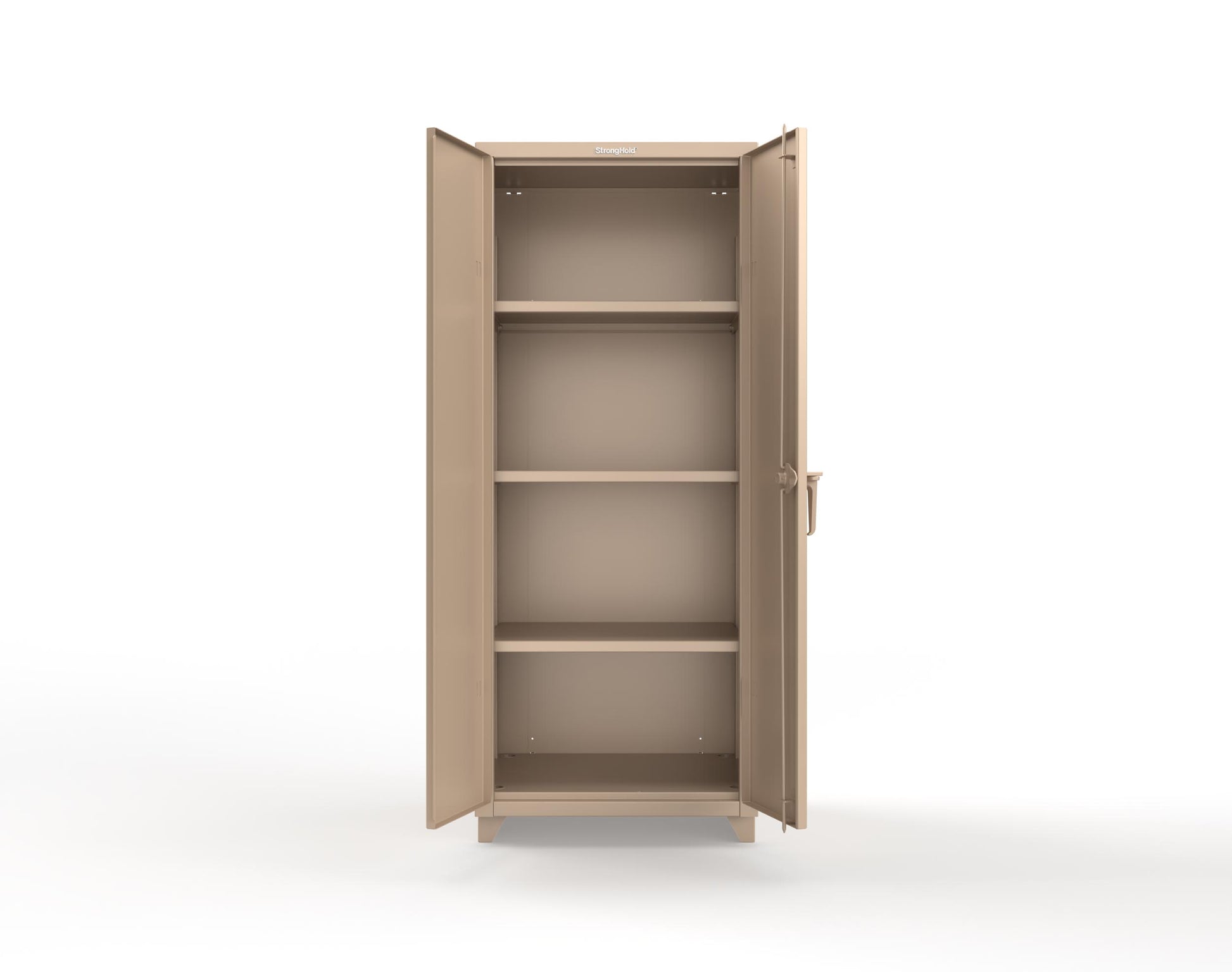 Extra Heavy Duty 14 GA Cabinet with 3 Shelves - 30 in. W x 24 in. D x 75 in. H - 2.66-243-L-1019