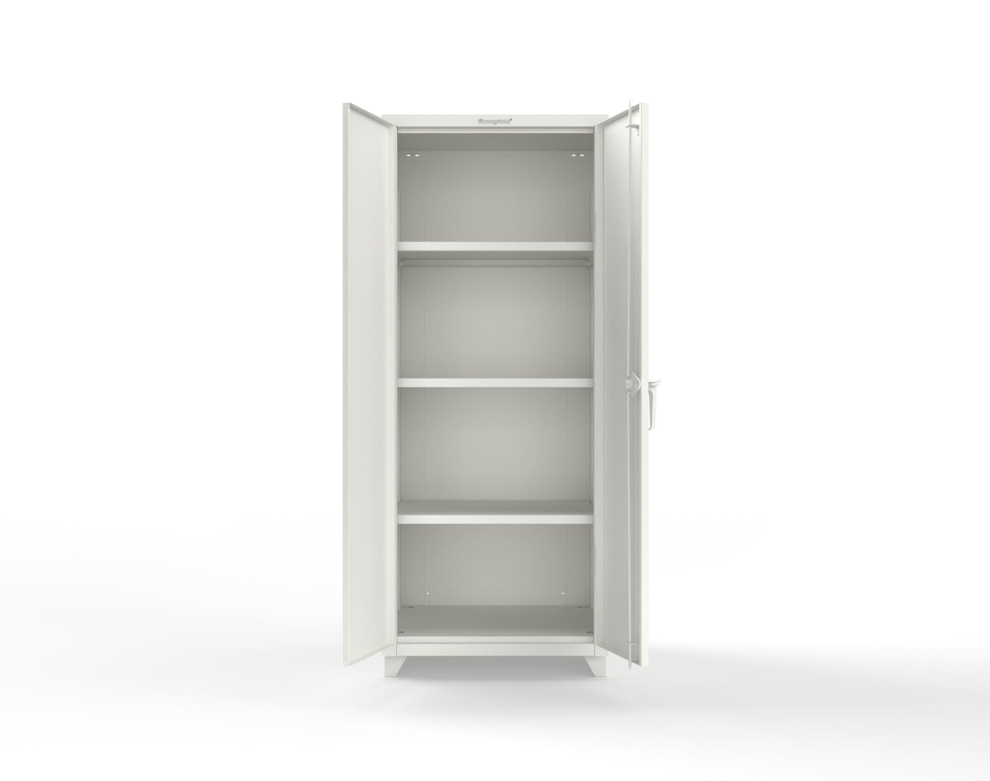 Extra Heavy Duty 14 GA Cabinet with 3 Shelves - 30 in. W x 24 in. D x 75 in. H - 2.66-243-L-9003