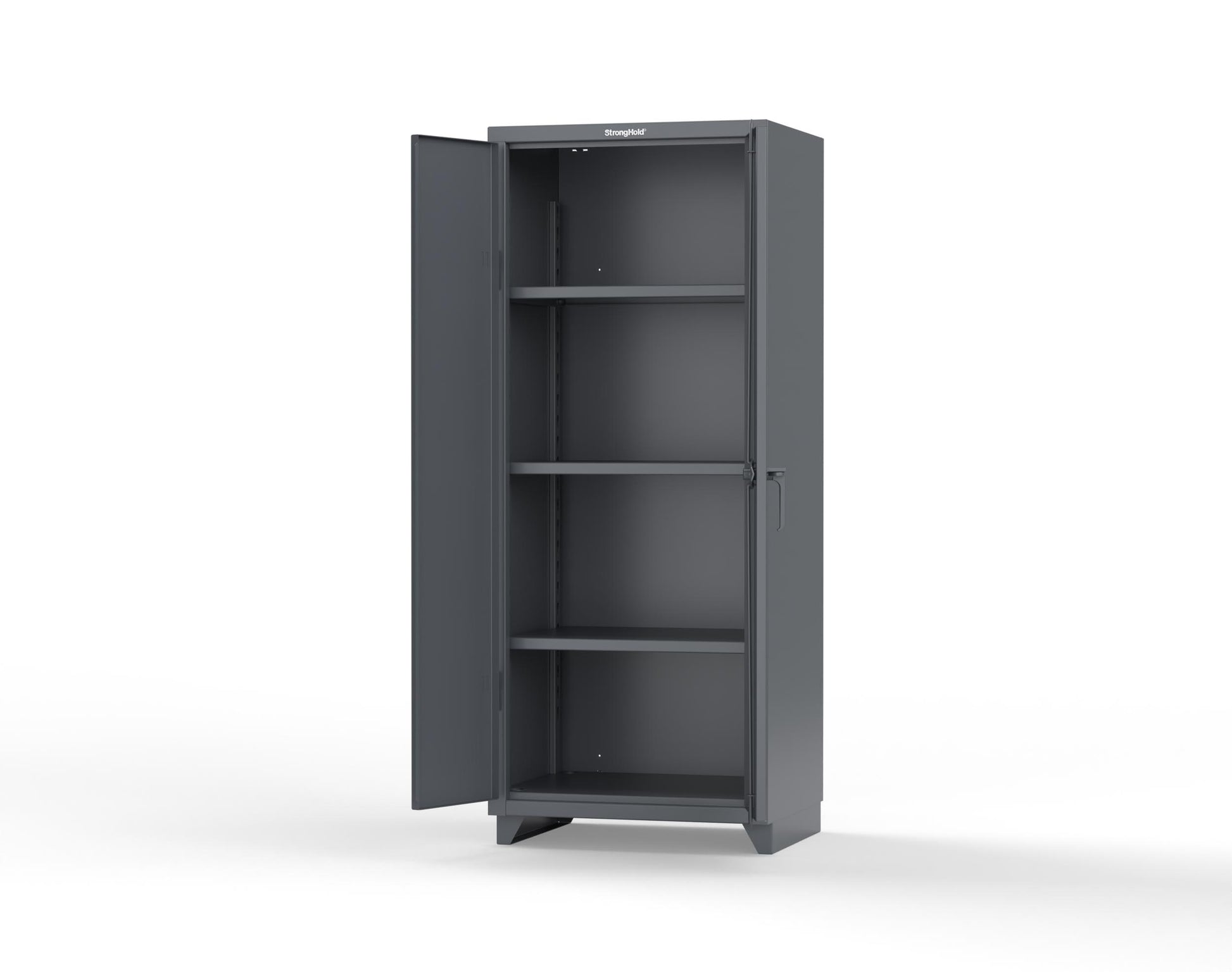 Extra Heavy Duty 14 GA Cabinet with 3 Shelves - 30 in. W x 24 in. D x 75 in. H - 2.66-243-L-7024