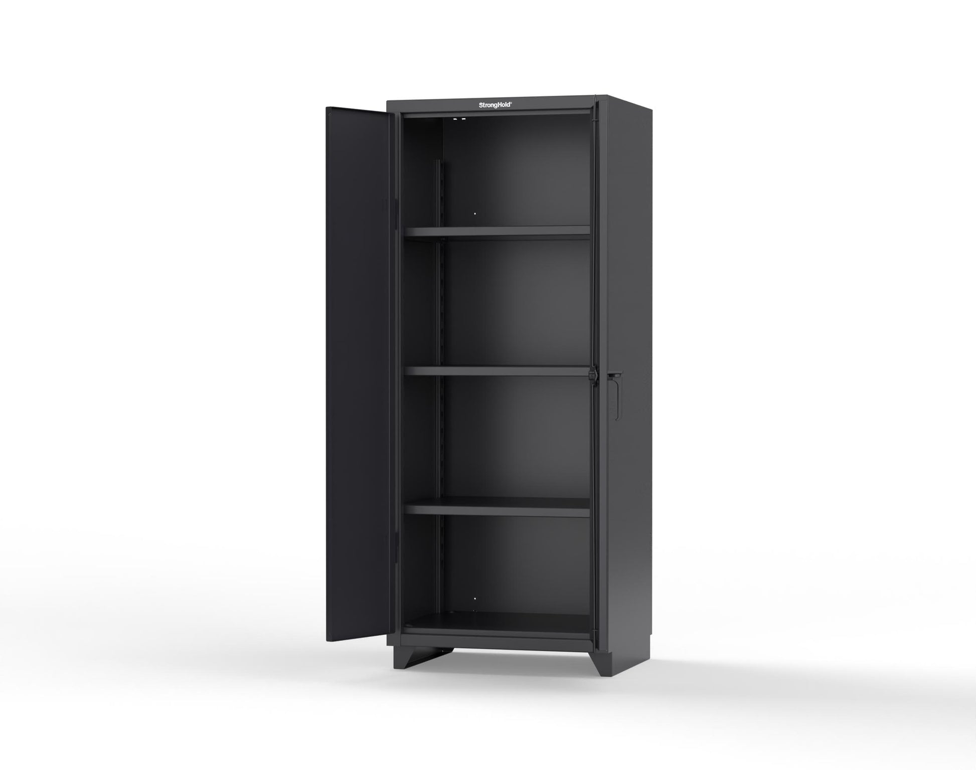 Extra Heavy Duty 14 GA Cabinet with 3 Shelves - 30 in. W x 24 in. D x 75 in. H - 2.66-243-L-9005