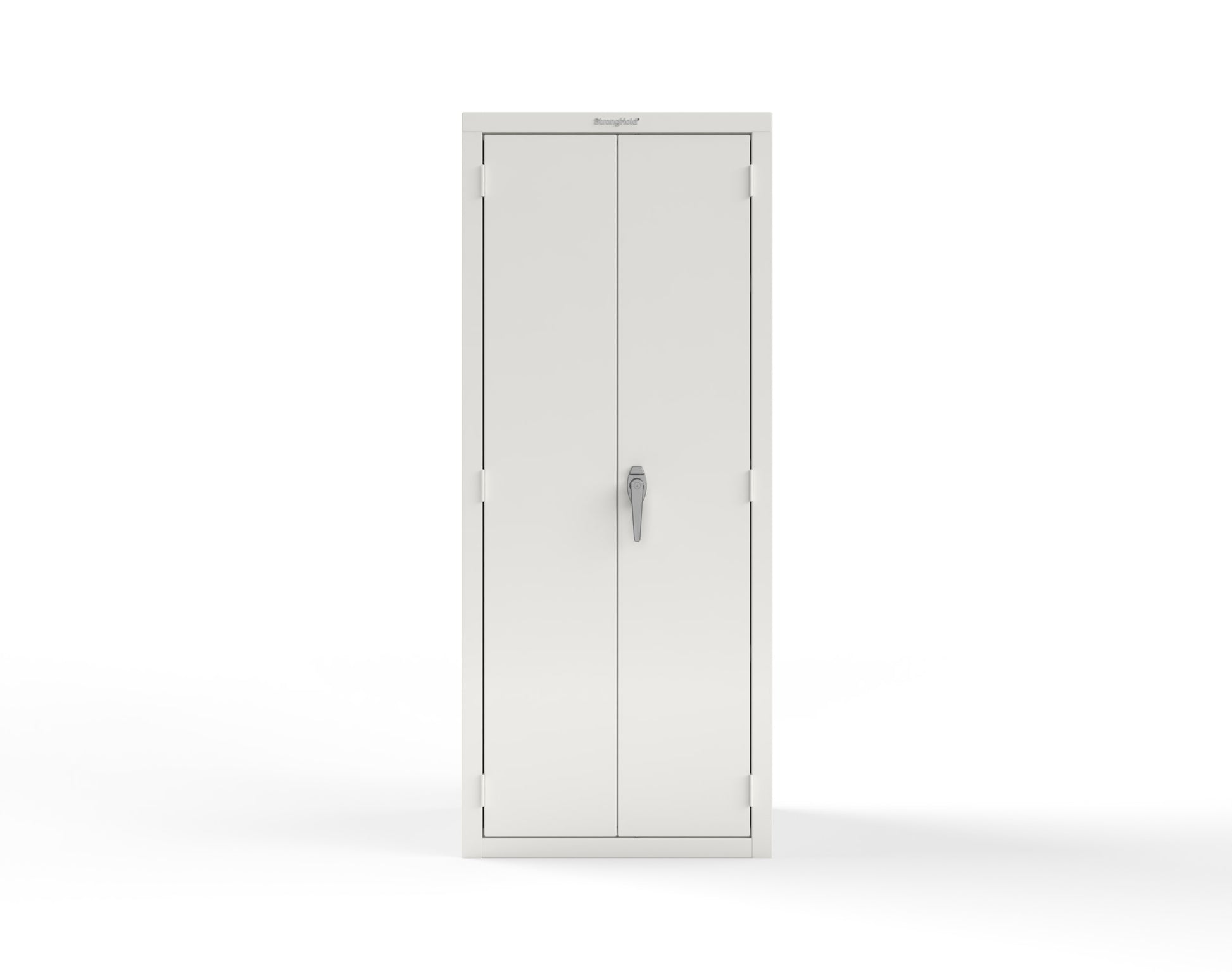 Heavy Duty 18 GA Janitorial Cabinet with 3 Half Shelves - 30 in. W x 24 in. D x 72 in. H - 2.66-BC-243-P-9003