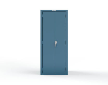 Heavy Duty 18 GA Janitorial Cabinet with 3 Half Shelves - 30 in. W x 24 in. D x 72 in. H - 2.66-BC-243-P-5001