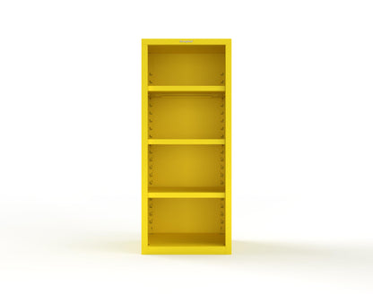 Heavy Duty 18 GA Closed Shelving Unit with 3 Shelves - 30 in. W x 24 in. D x 72 in. H - 2.66-CSU-243-P-1021