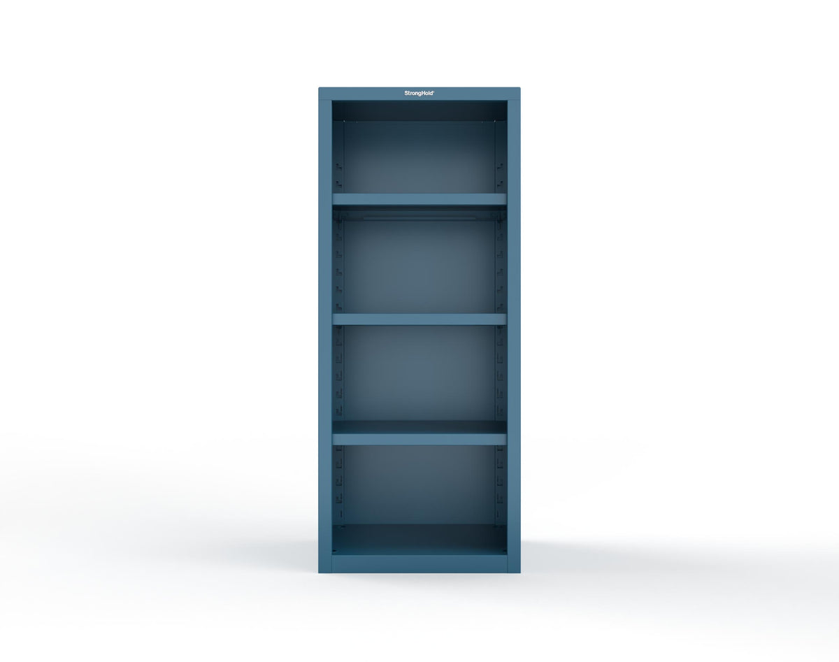 Heavy Duty 18 GA Closed Shelving Unit with 3 Shelves - 30 in. W x 24 in. D x 72 in. H - 2.66-CSU-243-P-5010