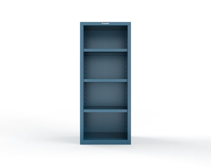 Heavy Duty 18 GA Closed Shelving Unit with 3 Shelves - 30 in. W x 24 in. D x 72 in. H - 2.66-CSU-243-P-5010