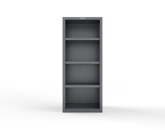 Heavy Duty 18 GA Closed Shelving Unit with 3 Shelves - 30 in. W x 24 in. D x 72 in. H - 2.66-CSU-243-P-7024