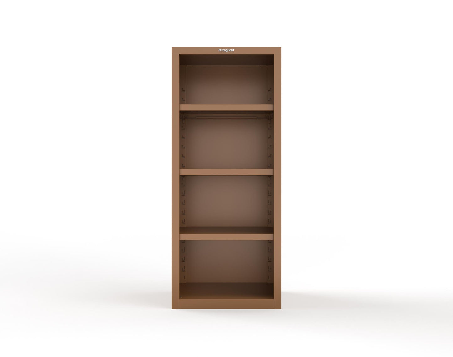 Heavy Duty 18 GA Closed Shelving Unit with 3 Shelves - 30 in. W x 24 in. D x 72 in. H - 2.66-CSU-243-P-8008