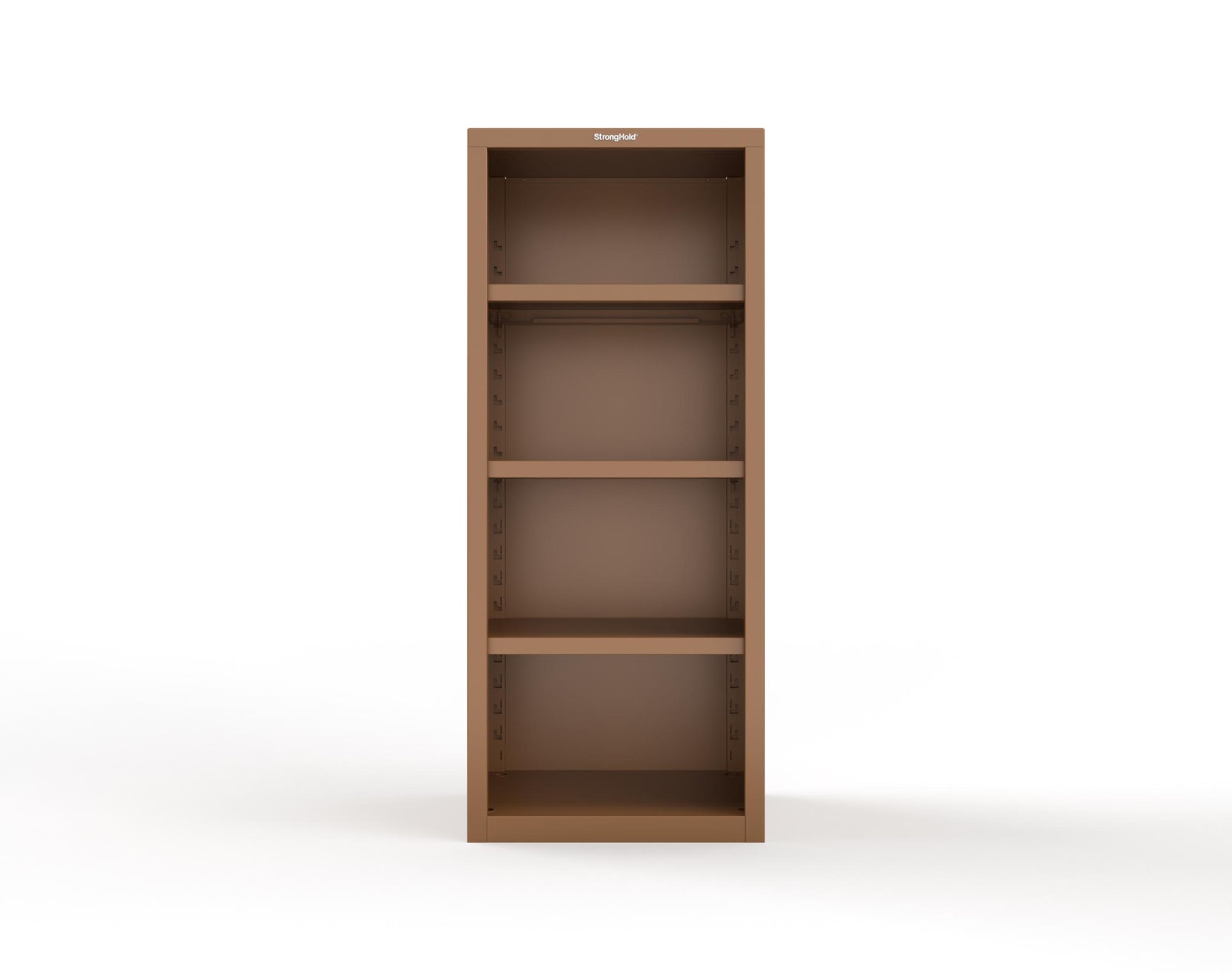 Heavy Duty 18 GA Closed Shelving Unit with 3 Shelves - 30 in. W x 24 in. D x 72 in. H - 2.66-CSU-243-P-8008