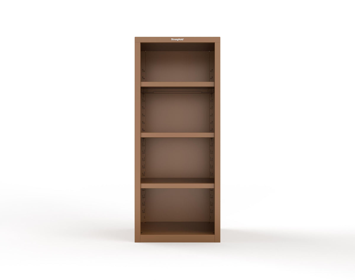 Heavy Duty 18 GA Closed Shelving Unit with 3 Shelves - 30 in. W x 24 in. D x 72 in. H - 2.66-CSU-243-P-8025