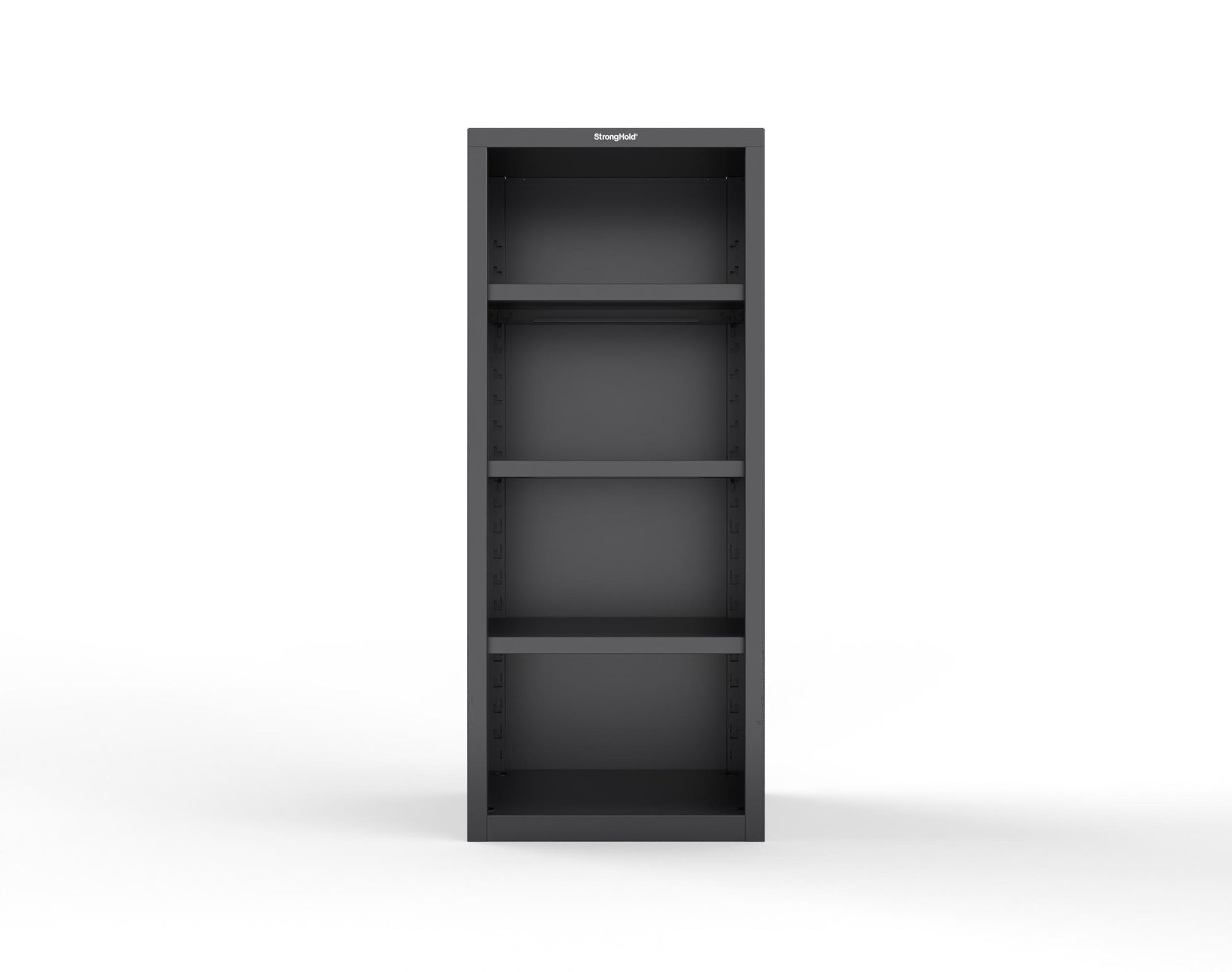 Heavy Duty 18 GA Closed Shelving Unit with 3 Shelves - 30 in. W x 24 in. D x 72 in. H - 2.66-CSU-243-P-9005