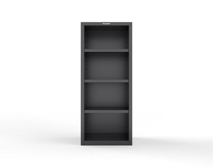 Heavy Duty 18 GA Closed Shelving Unit with 3 Shelves - 30 in. W x 24 in. D x 72 in. H - 2.66-CSU-243-P-9005
