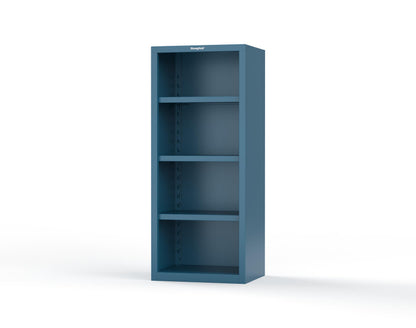 Heavy Duty 18 GA Closed Shelving Unit with 3 Shelves - 30 in. W x 24 in. D x 72 in. H - 2.66-CSU-243-P-5010