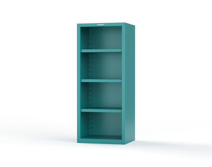 Heavy Duty 18 GA Closed Shelving Unit with 3 Shelves - 30 in. W x 24 in. D x 72 in. H - 2.66-CSU-243-P-5021